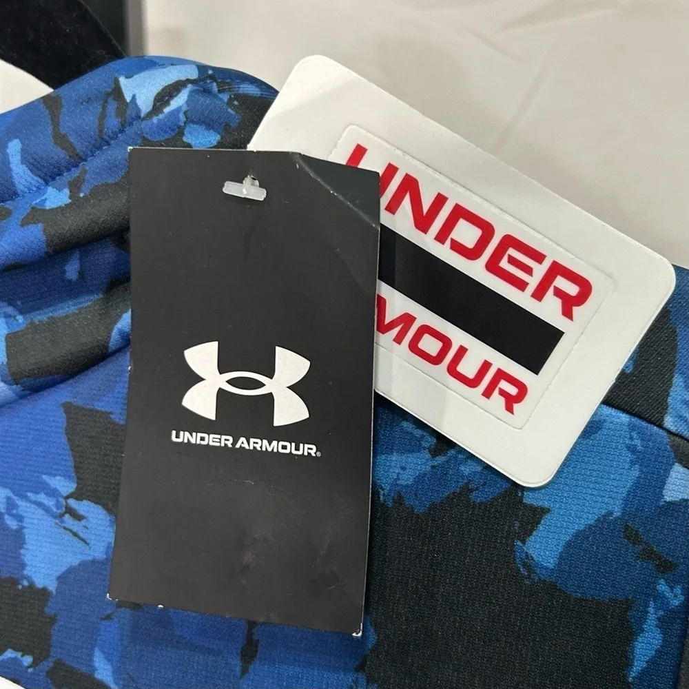 Under Armour Kids/Youth Blue and Black Camo Hoodie NEW Size Large